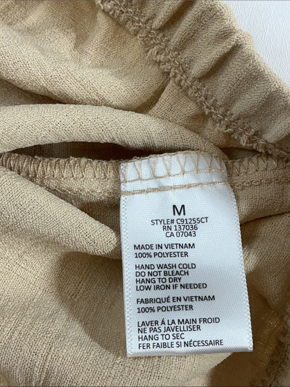 Paperchance Beige Sleeveless Elastic-Hem Crop Top - Picture 5 of 5